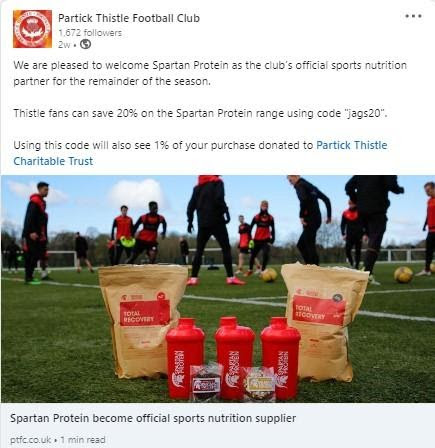 Partick Thistle Football Club post